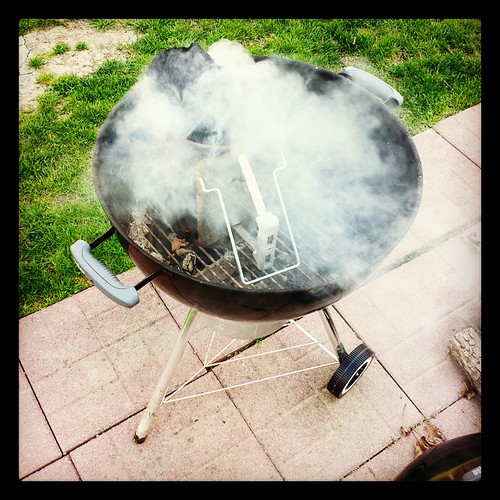 By the power vested in me, I declare it SPRING. Let there be meat cooked over heated coals! #Yum #grilling #spring