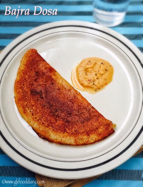 Bajra Dosa Recipe for Babies, Toddlers and Kids