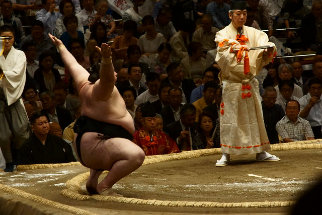 安美錦 vs 臥牙丸. Sumo stadium, Tokyo, 15 May 2015. 128