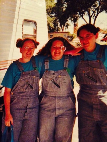Emma: my sisters and I on harvest long ago! :)
