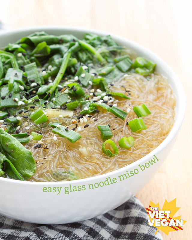 Easy Vegan Glass Noodle Miso Bowl | The Viet Vegan | Simple and satisfying, for when you need to heal from the inside.