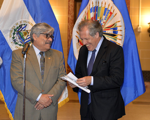 New Representative of El Salvador Presented Credentials to OAS Secretary General