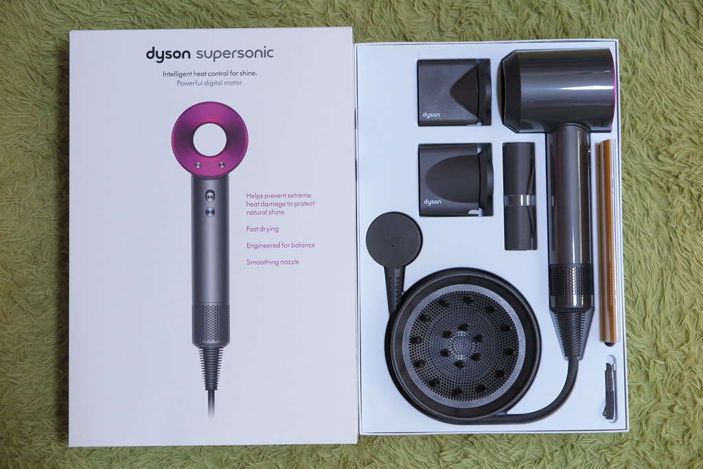 Dyson Supersonic hair dryer unboxed