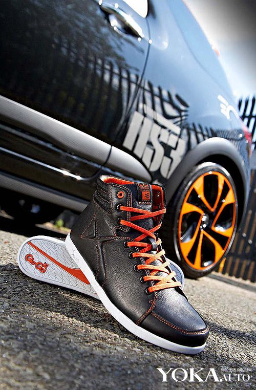 Black orange classic match Citroen joint United Kingdom brand DS3 Racing racing shoes