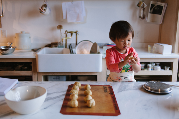 Little hands making BIG cookies