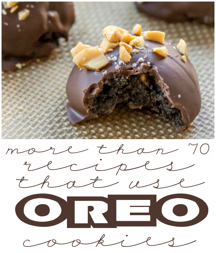 More than 70 recipes that use OREO cookies collage.