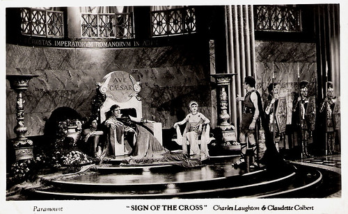 Charles Laughton, Claudette Colbert in The Sign of the Cross (1932)
