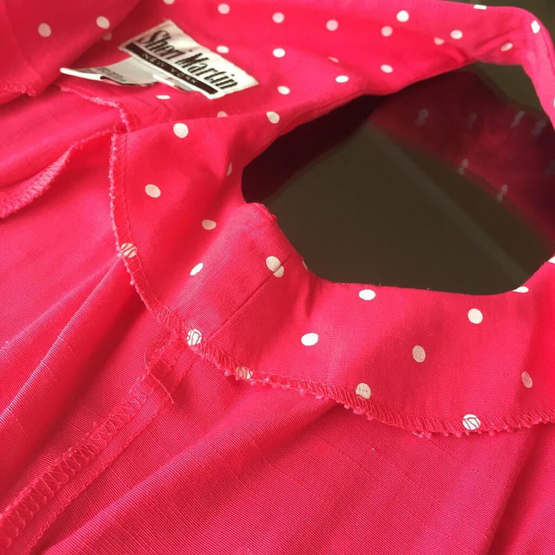 Pink Polka Dot Dress - In Progress