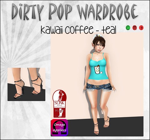 Dirty Pop Wardrobe - Kawaii Coffee - Teal