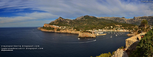 Port de Sóller desde el faro (Mallorca, España)