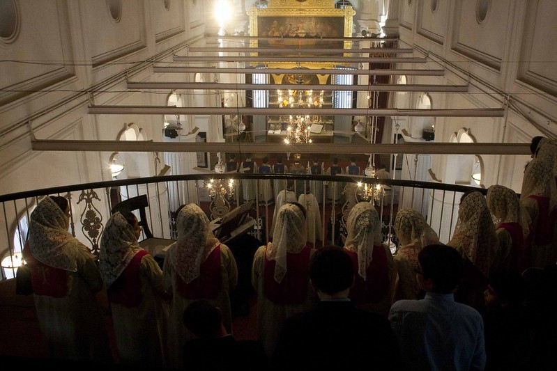 Inside Armenian Church of the Holy Nazareth - Kolkata, India
