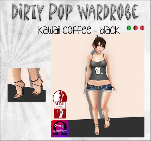 Dirty Pop Wardrobe - Kawaii Coffee - Black