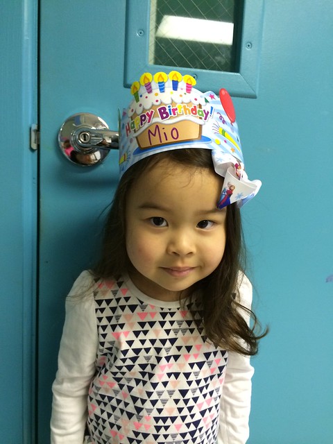 Birthday party for Mio at her preschool