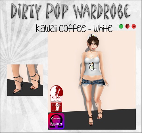 Dirty Pop Wardrobe - Kawaii Coffee - White