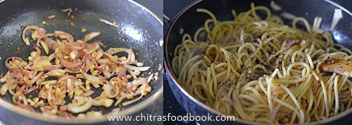 Easy Indian veg spaghetti recipe