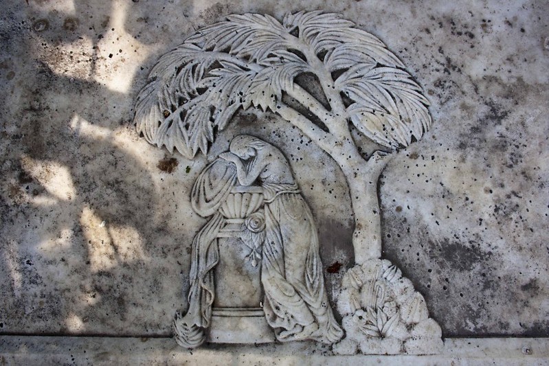 Beautiful Art in Grave - Armenian Church of the Holy Nazareth - Kolkata, India