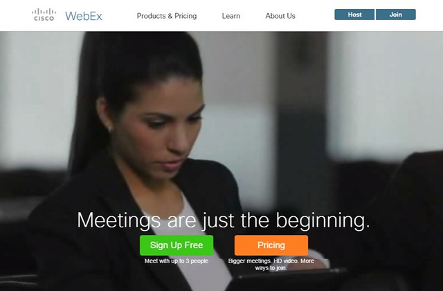 Cisco WebEx Web Conferencing, Online Meetings, Desktop Sharing, Video Conferencing