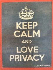 keep calm _ love privacy poster