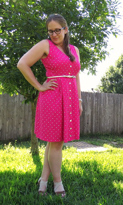 Pink Polka Dot Dress - After