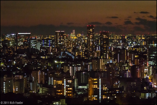 Tokyo Skyline at Sunset from Tokyo Tower