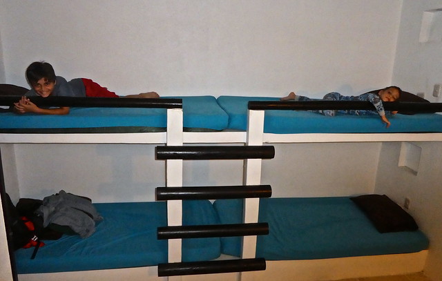 bunk beds at casas pelicanos beach house rental in monterrico guatemala