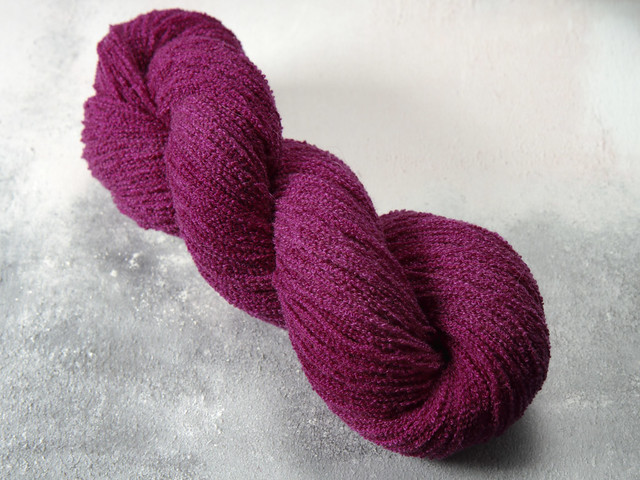 Cashmere Silk Fine Bouclé hand dyed yarn (special edition) 100g – Professor Plum