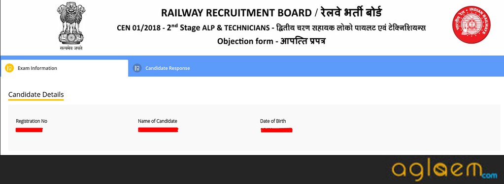 RRB ALP Answer Key Candidate Details