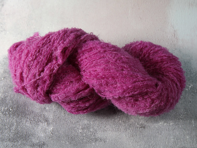 Baby Alpaca Bouclé hand dyed yarn (special edition) 100g – Professor Plum