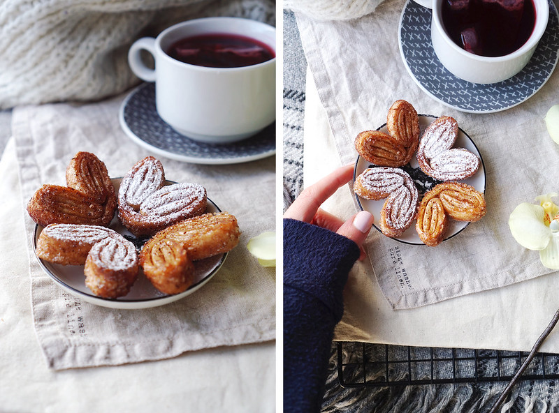 Gluten free cinnamon palmiers cookies made with Jus-Rol gluten free puff pastry