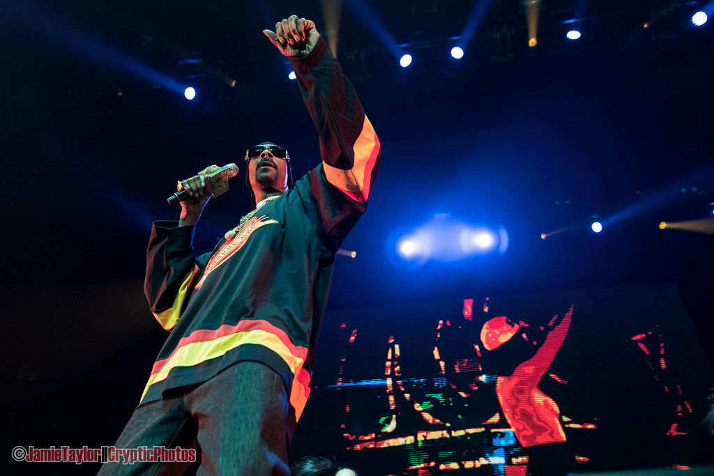 American rapper Snoop Dogg performing at Rogers Arena in Vancouver, BC on February 22nd 2019
