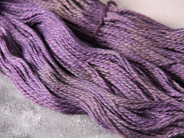 Baby Llama Sparkle aran hand dyed yarn (special edition) 125g – Lavender
