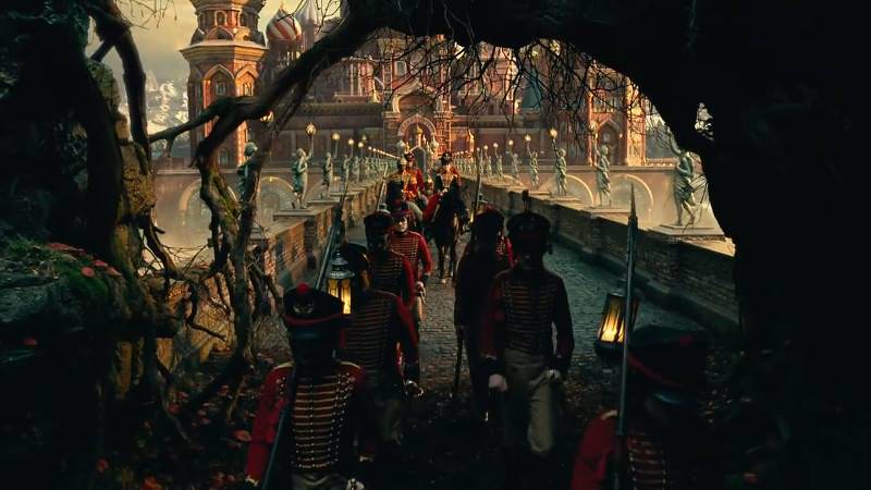 The Nutcracker soldiers in the bridge palace