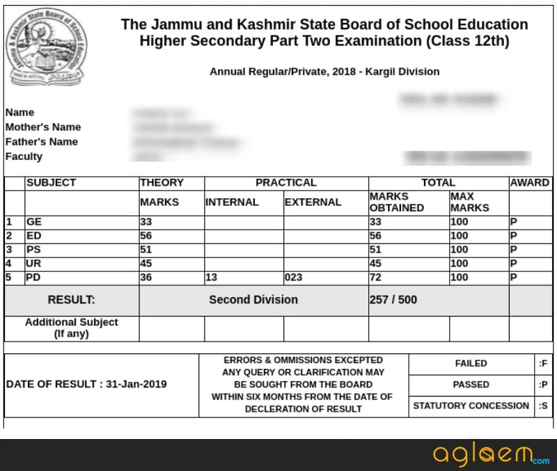 JKBOSE Announces Class 12 Result 2018 for Kargil Division