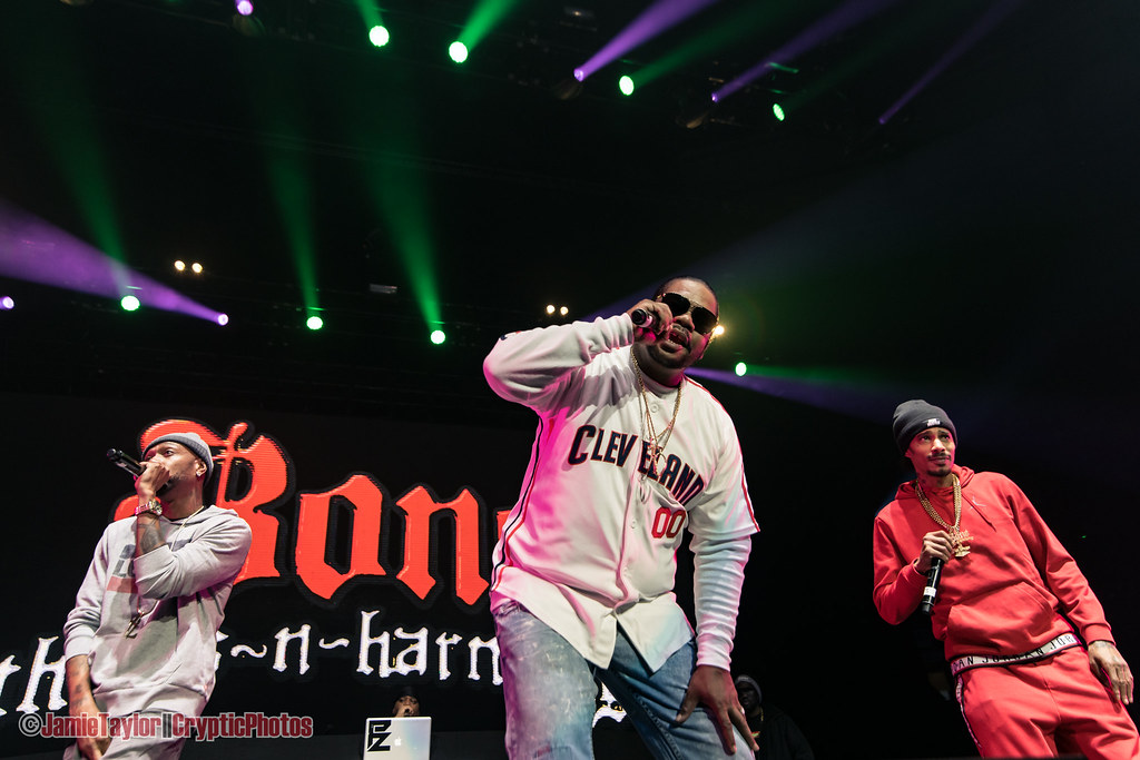 American hip hop group Bone Thugs-N-Harmony performing at Rogers Arena in Vancouver, BC on February 22nd 2019, featuring Wish bone and Layzie Bone and Krayzie Bone