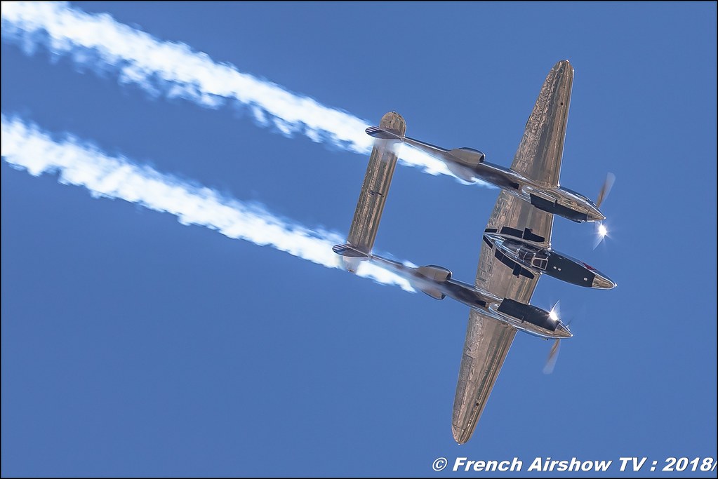 P-38 Lightning Red Bull Aerotorshow 2018 – Fête aérienne de Valence Chabeuil Canon Sigma France contemporary lens Meeting Aerien 2018