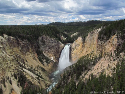 Lower Yellowstone Falls from Lookout Point, Yellowstone National Park, Wyoming