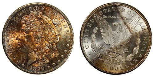 1879-S Morgan Dollar Toned