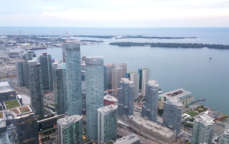 View from CN Tower Toronto