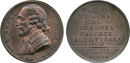 John Gregory Hancock Jr, Copper Halfpenny, 1800.