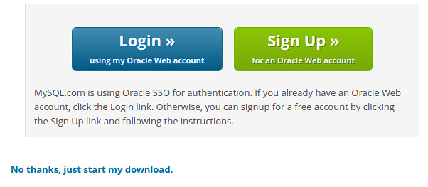 Login Oracle Web account