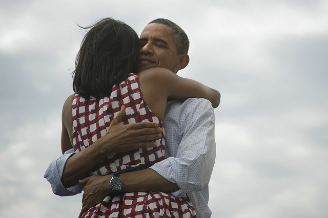 Barack and Michelle Obama in Dubuque, Iowa—August 8th