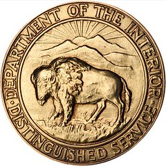 962 Department of the Interior Distinguished Service Medal obverse