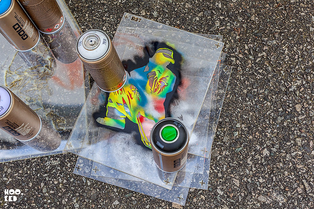 Hanging out on the Stavanger streets with stencil artist Jaune