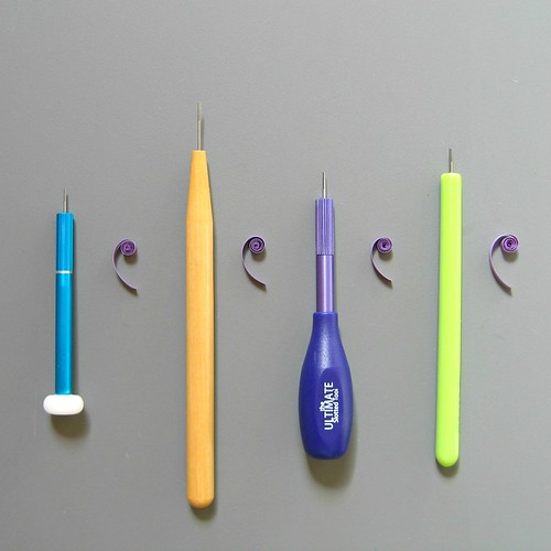 Quilling Slotted Tools with Coil Samples