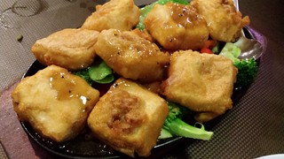 Sizzling Stuffed Tofu at Pu Kwong