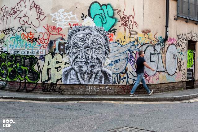 Pyramid Oracle's London street art in Shoreditch, London