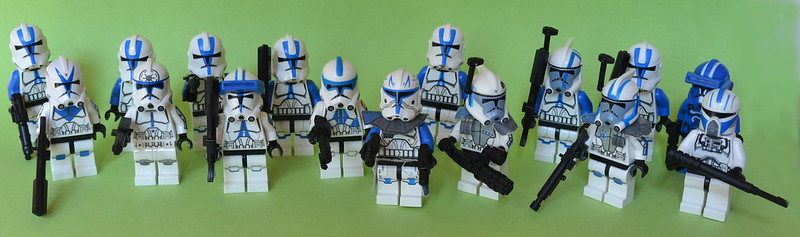 BeLUG - Belgian Lego User Group: Custom 501st Legion Clone Troopers by Jehan