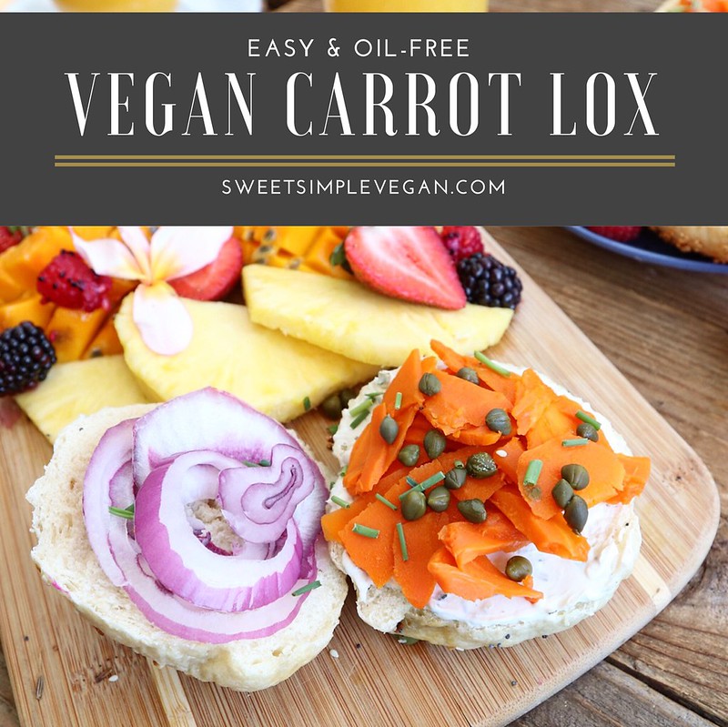 Vegan Carrot Lox (oil-free) sweetsimplevegan.com
