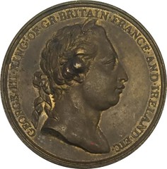 Captain Cook’s Resolution and Adventure medal obverse