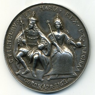 Coronation of William and Mary medal